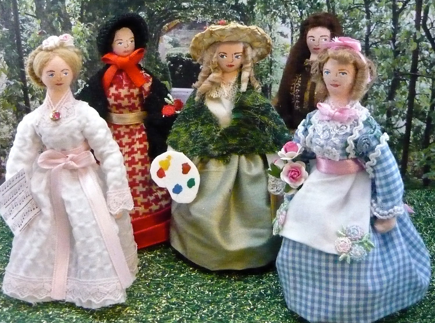 Little Women Miniature Art Dolls Louisa May Alcott Classic Story Set