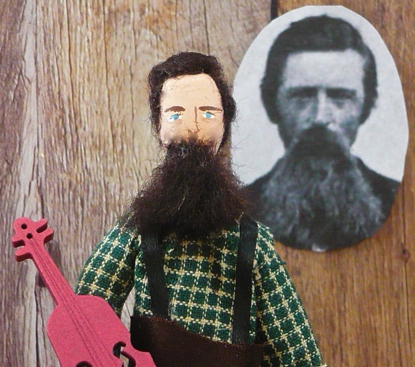 Charles Ingalls Historical Miniature Pioneer Art Doll