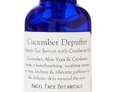 Cucumber Depuffer Eye Serum with Antioxidant Rich Cranberry Oil - Organic - 2 oz