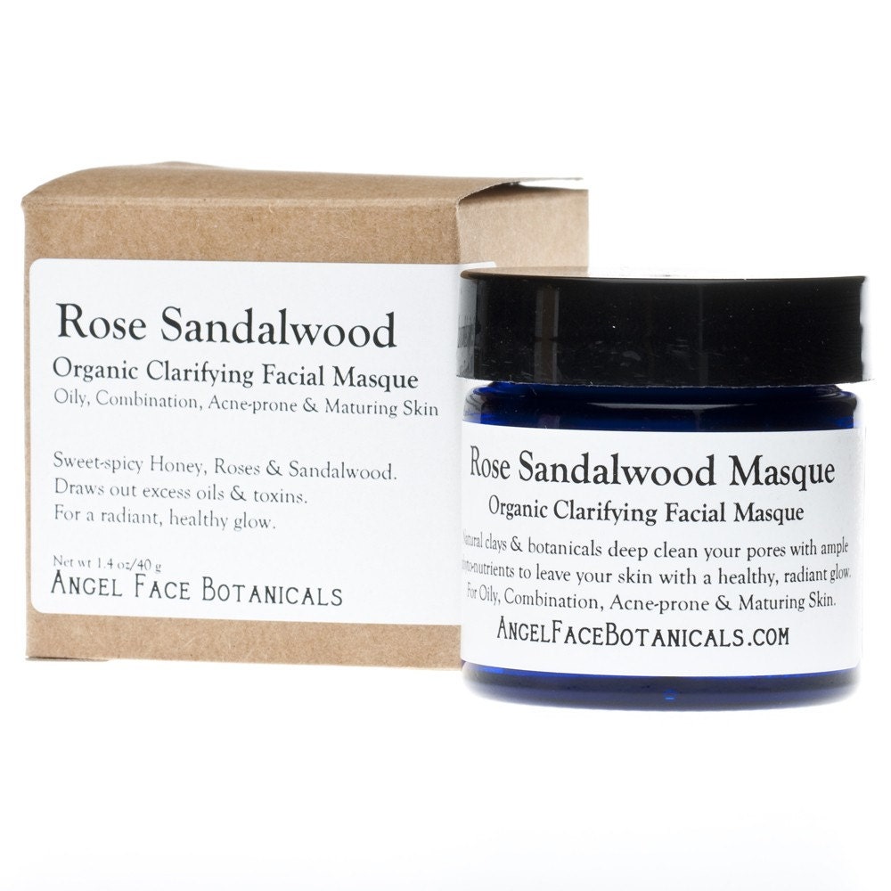Rose Sandalwood Ayurvedic Facial Mask for All Skin Types - Natural and Organic Skin Care