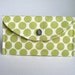 Snap Card Case - Lime Dots and Starling Bird