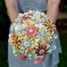 READY TO SHIP -- Vintage sunshine brooch bouquet