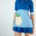 Apple Apron / Novelty Print Half Apron