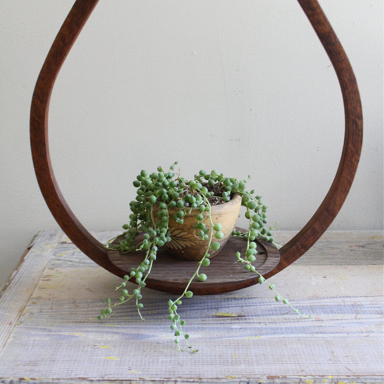 Vintage Hanging Teardrop Planter
