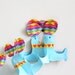 ON SALE  Vintage Crepe Paper Garland - Circus Neon