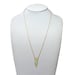 Triangle necklace - arrow - mint - gold