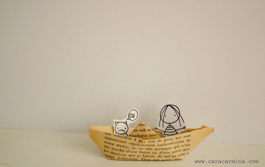 My Paper Boat  -  Photo print  -  Paper diorama