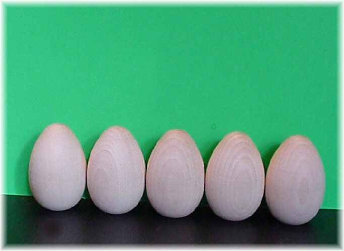 DIY Paint Kit with 10 Wooden Eggs -Paint Your Own -DIY Unfinished Wood Egg for Kids Activity