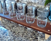 Handmade Wood Mini Brew Beer Sampler 6 - Black Walnut & Ash