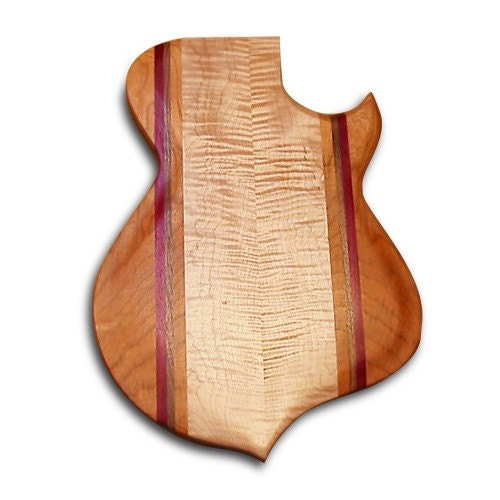 Handmade Wood Carved Top Guitar Body - Can be Made for You in Various Shapes - Reduced Price