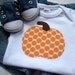 size 6-12 months - Short Sleeve Bodysuit with a Pumpkin applique - Cute Halloween Baby Clothes - Gender Neutral