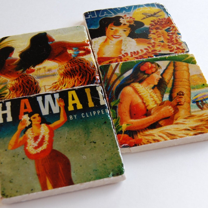 Hawaii stone coasters