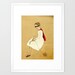 Superhero Girl Deluxe Edition Print of original drawing