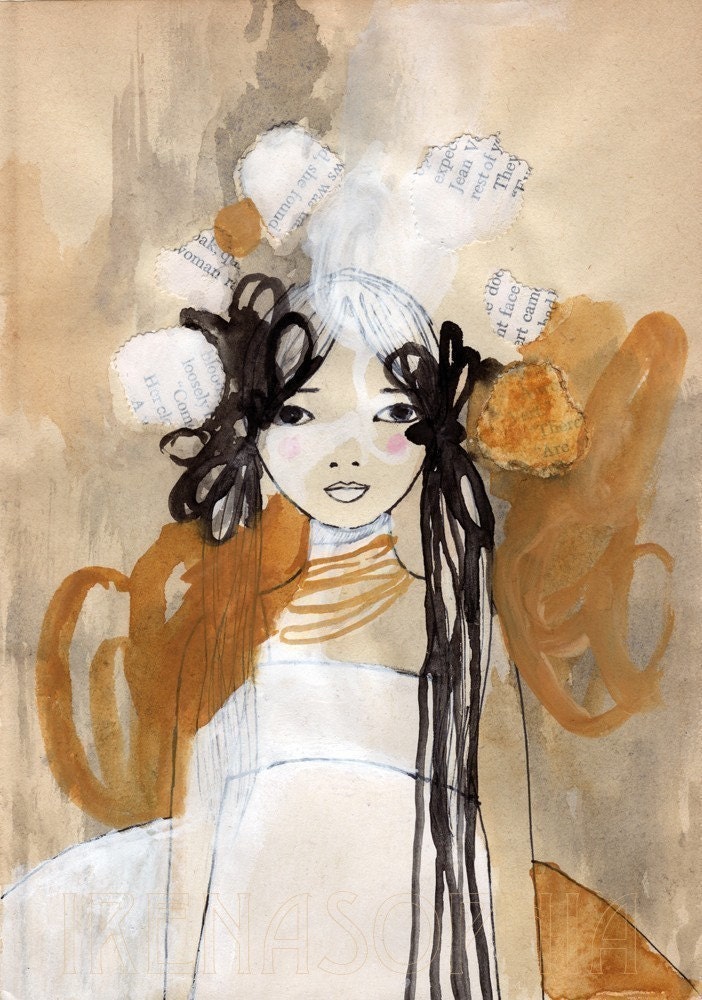 Wild Child Deluxe Edition Print of original drawing