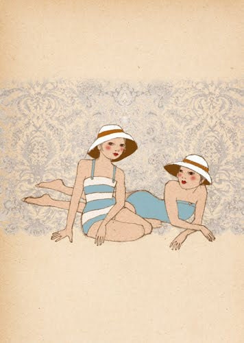 Basking print of original illustration