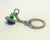 Mini Green UFO Keychain