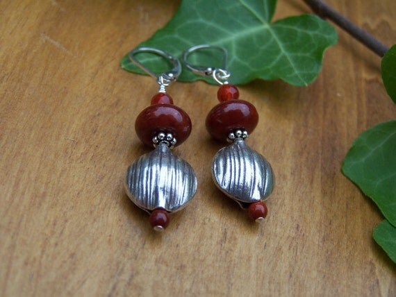 Carnelian And Sterling Earrings Preview 2