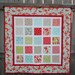 Baby Girl Quilt made with Moda Fabric Ruby Floral Vintage Modern