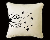 OCTOPUS --Handpainted Pillow by ShaNickers