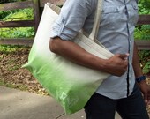 Fashionable Notes Ombre Bag - Green