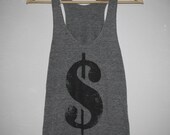 Dolla women's tri-blend grey AA tank