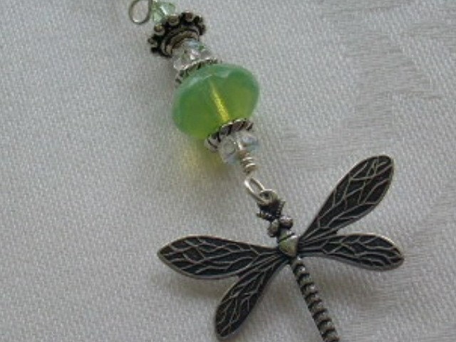 Large Dragonfly WINGS of GOSSAMER Necklace