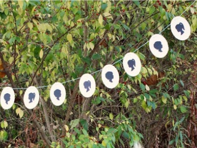 Custom Silhouette Party Banner  - Birthday Party Decoration by Le Papier Studio