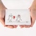 Anniversary Card. I Love You Card. Robot Boy Love. Red, Black, White. Blank Card.