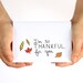 Thanksgiving Card. Thankful Card. I'm Thankful For You. Red, Yellow, Orange Leaves. Hand-drawn Card.