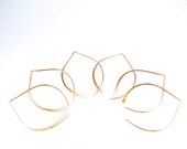 Wishbone Earrings - Large Gold Filled