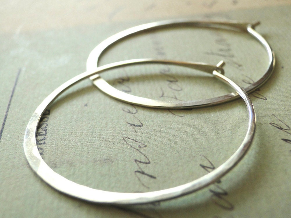 Silver Hoop Earrings