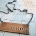 Save the Date - Custom Brass and Sterling Necklace