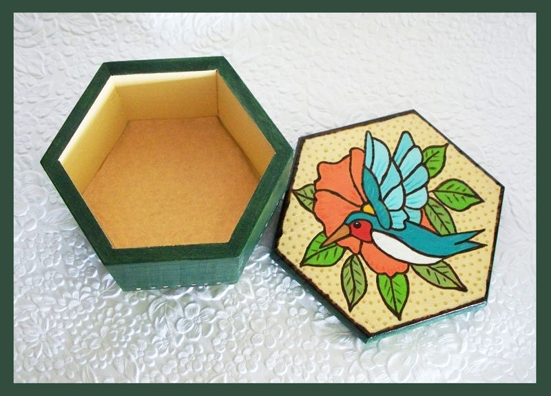 Humming Bird Trinket Box
