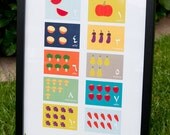Arabic Numbers Print - Boys Colorway