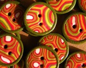 Set of 8 One-of-a-kind Handmade Buttons...