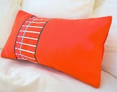 Decorative pillow cover in pumpkin orange, small