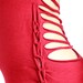 Red women top Aztec motif, Tribal eagle, braided,MEDIUM