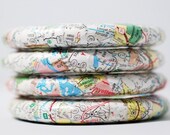 New Directions Recycled Map Bangle Bracelet Arkansas