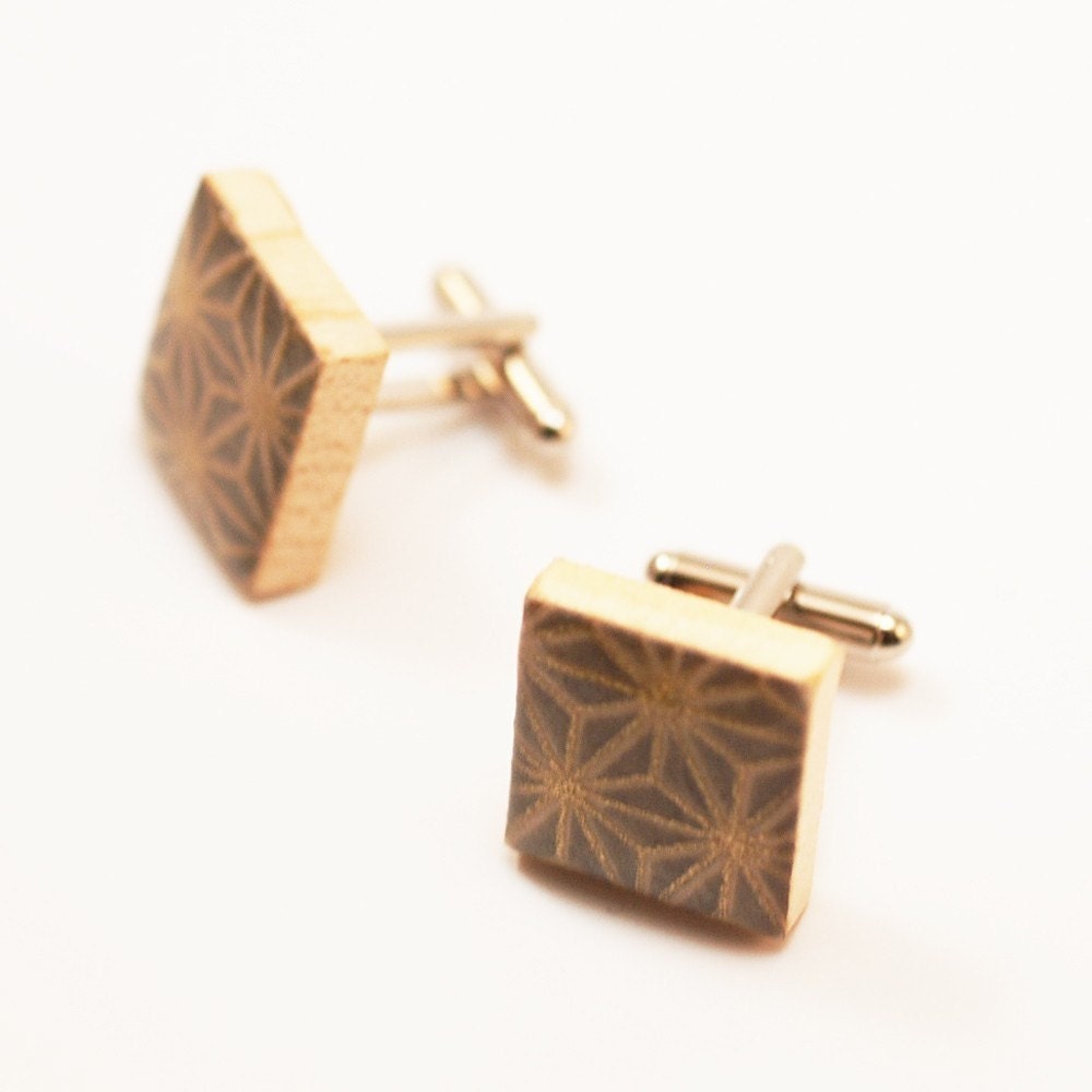 Recycled Scrabble Tile Cufflinks - Battle Stars