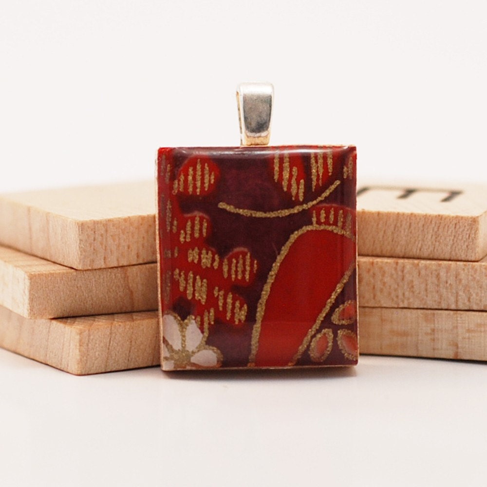 Recycled Scrabble Pendant - Beyond the Velvet Rope