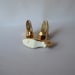 Miniature Shoes Gold Porcelain Shoes Instant Collection Japan