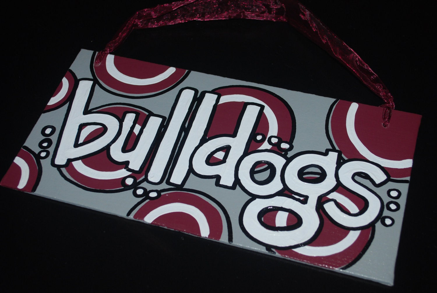 Mississippi State Bulldogs canvas board (6x12)
