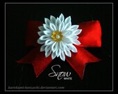 Snow White - Tsumami Kanzashi Hair Clip