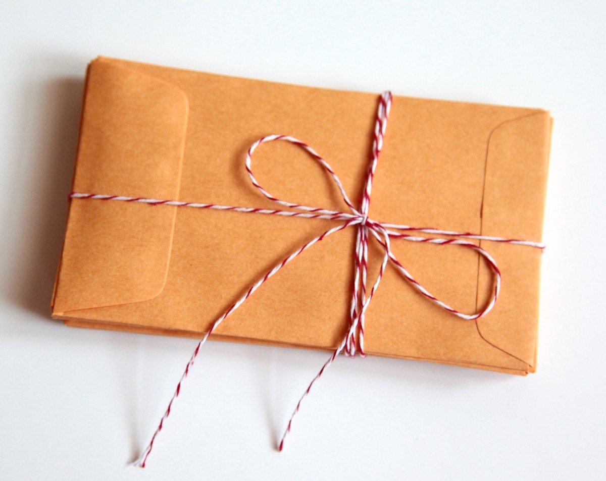 Large Manila Kraft Coin Envelopes 3 1/8" x 5 1/2", Set of 25