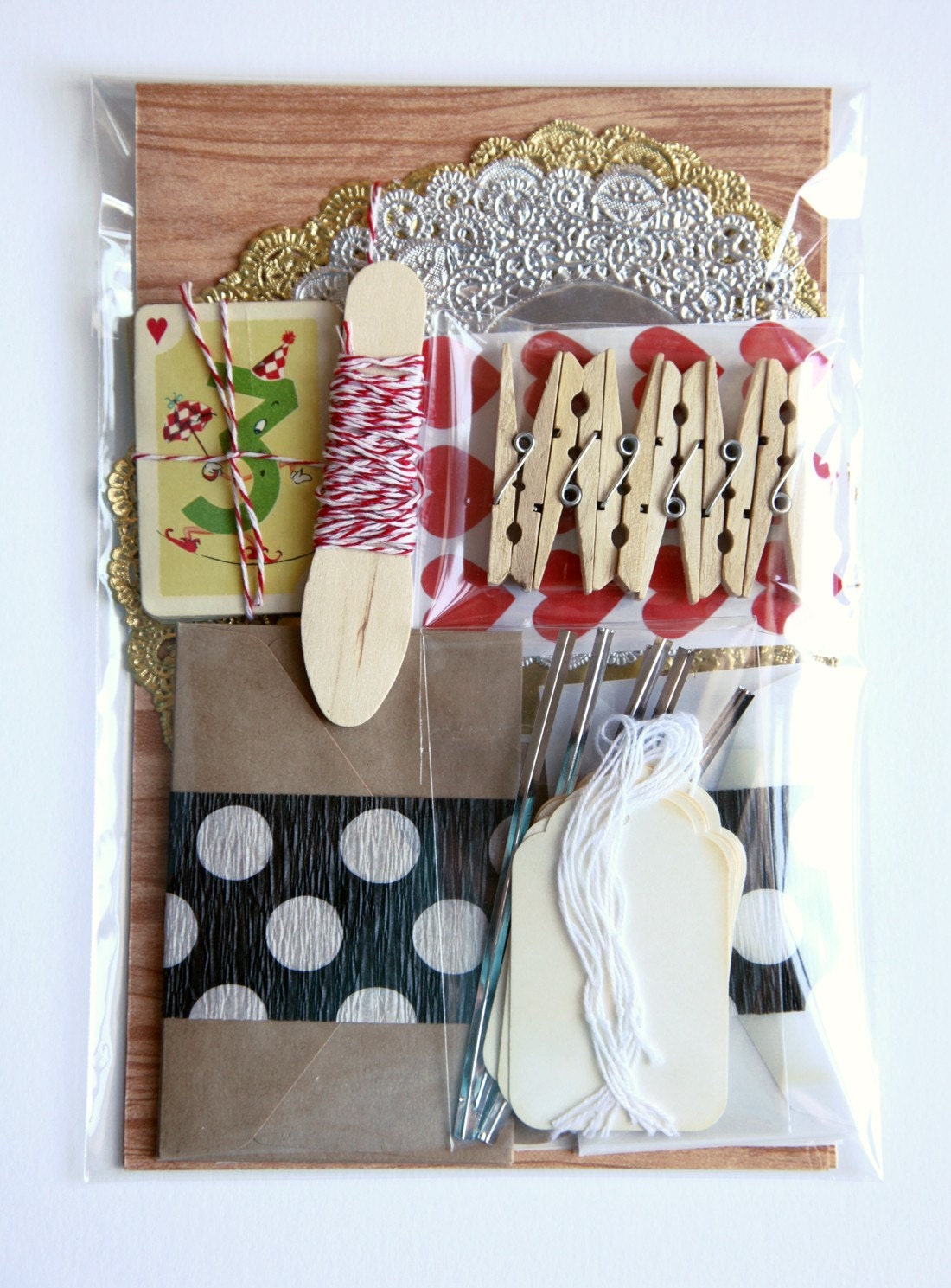 DIY Gift Wrap Packaging Kit / Card Making Craft Inspiration Pack