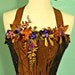 Copper Woodland Faerie - adult corset top fairy costume bust size 36 - 40