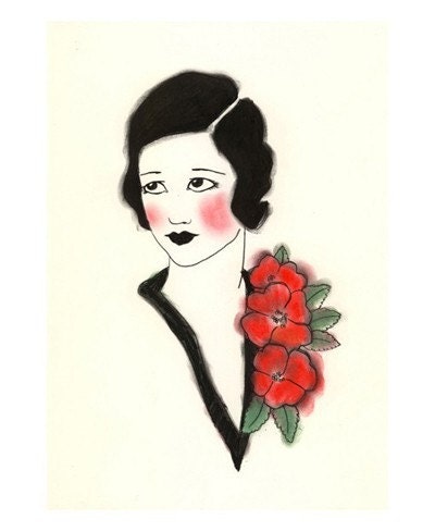Art Deco art print - Joan - 4 X 6