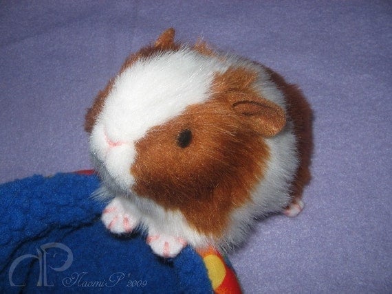 Little Guinea Pig Plush - Red and White