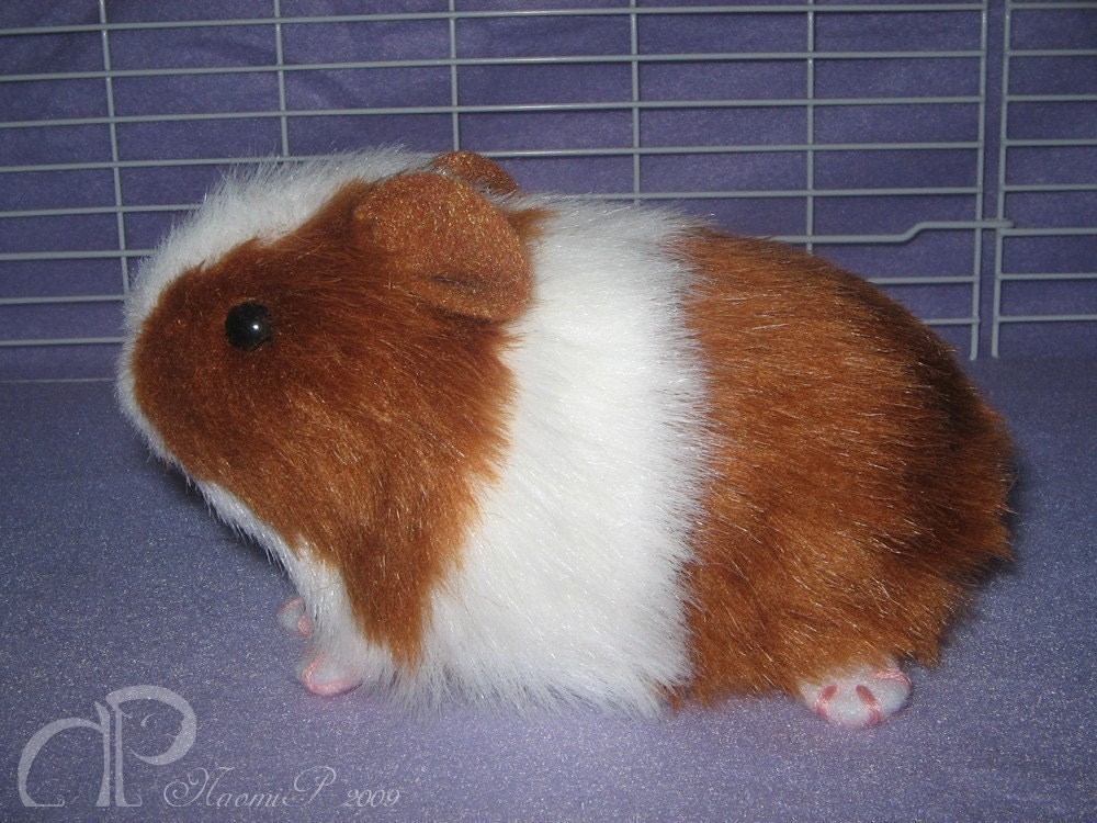 Little Guinea Pig Plush - Red and White