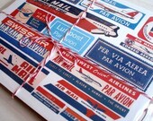 Airmail Label Note Card Set